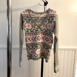 Aeropostale S/P V Neck Knit Sweater